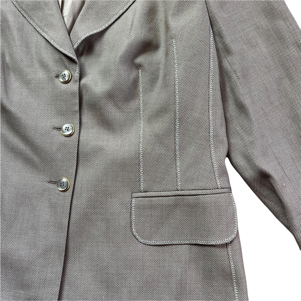 ESCADA EXCLUSIVE FOR NEIMAN MARCUS GRAY BLAZER JACKET - Picture 4 of 13
